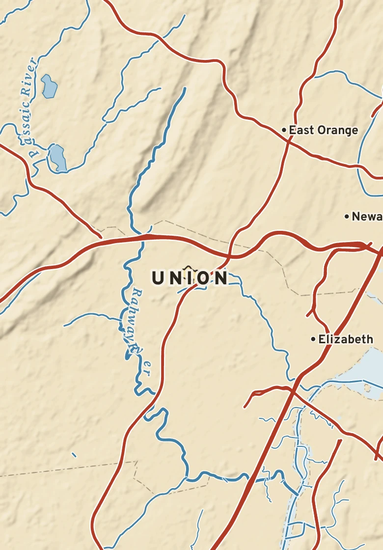 Atlas plate of Union, New Jersey.