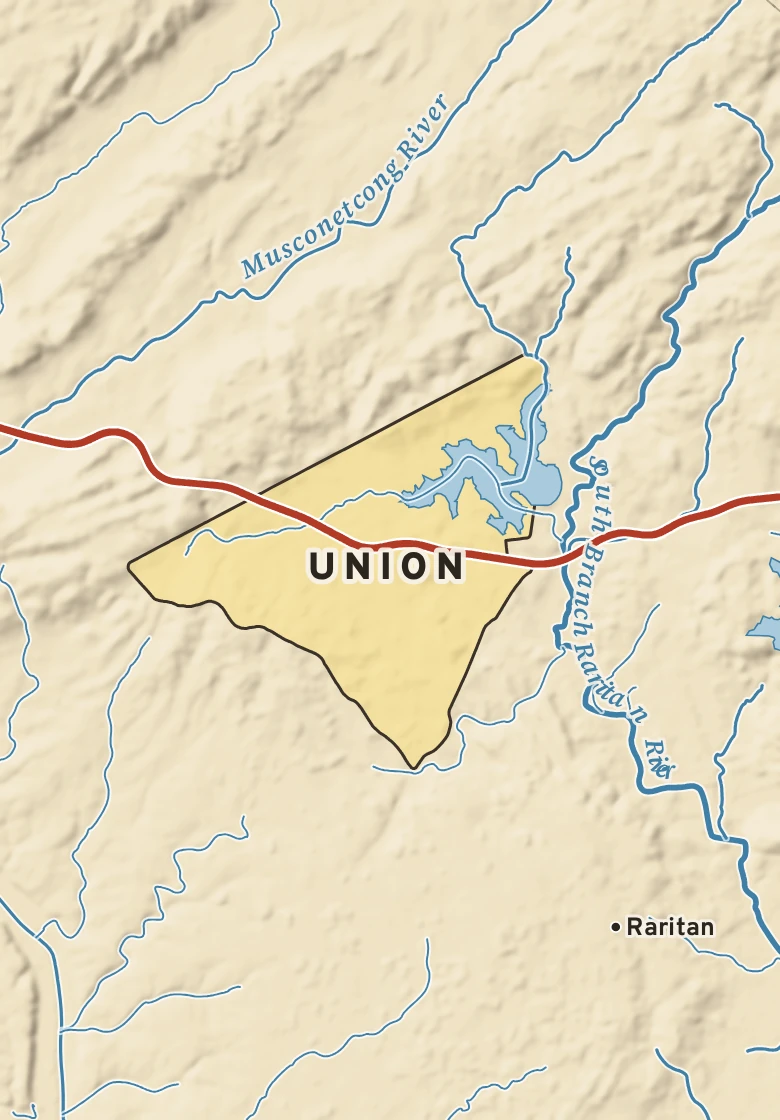Atlas plate of Union, New Jersey.