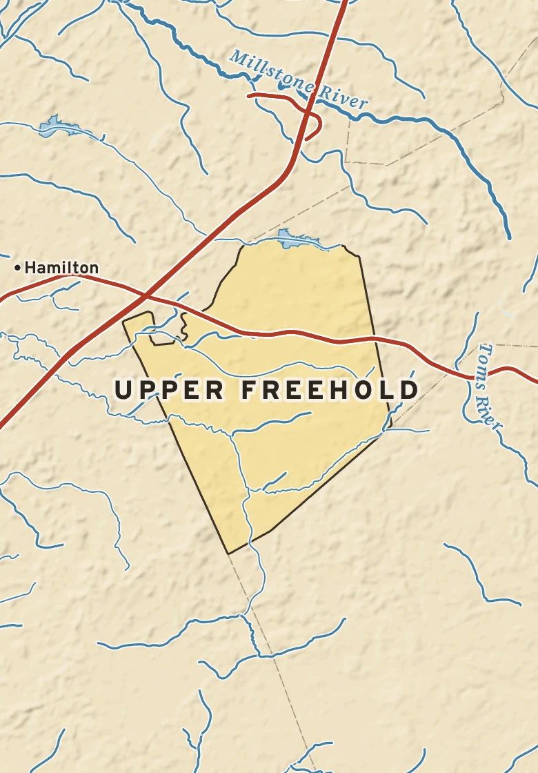 Atlas plate of Upper Freehold, New Jersey.