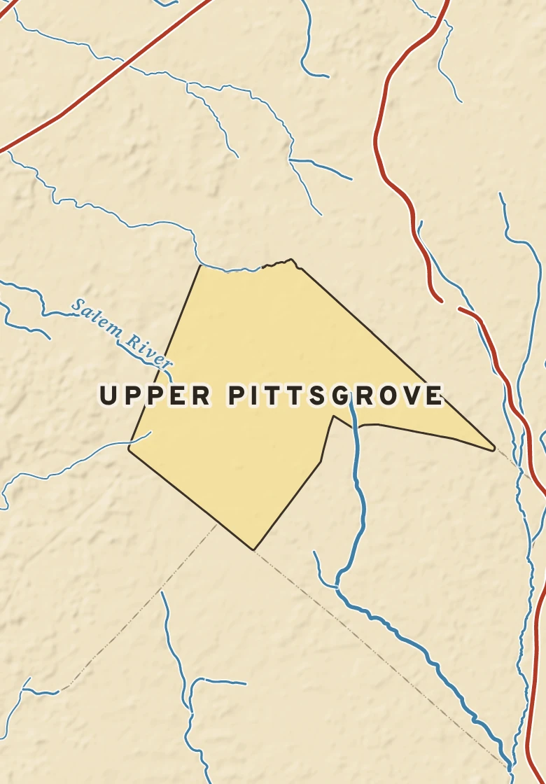 Atlas plate of Upper Pittsgrove, New Jersey.