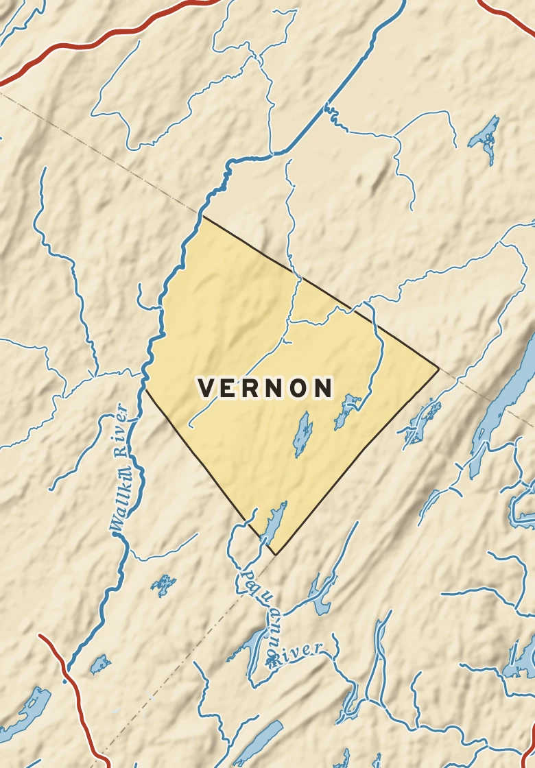 Atlas plate of Vernon, New Jersey.