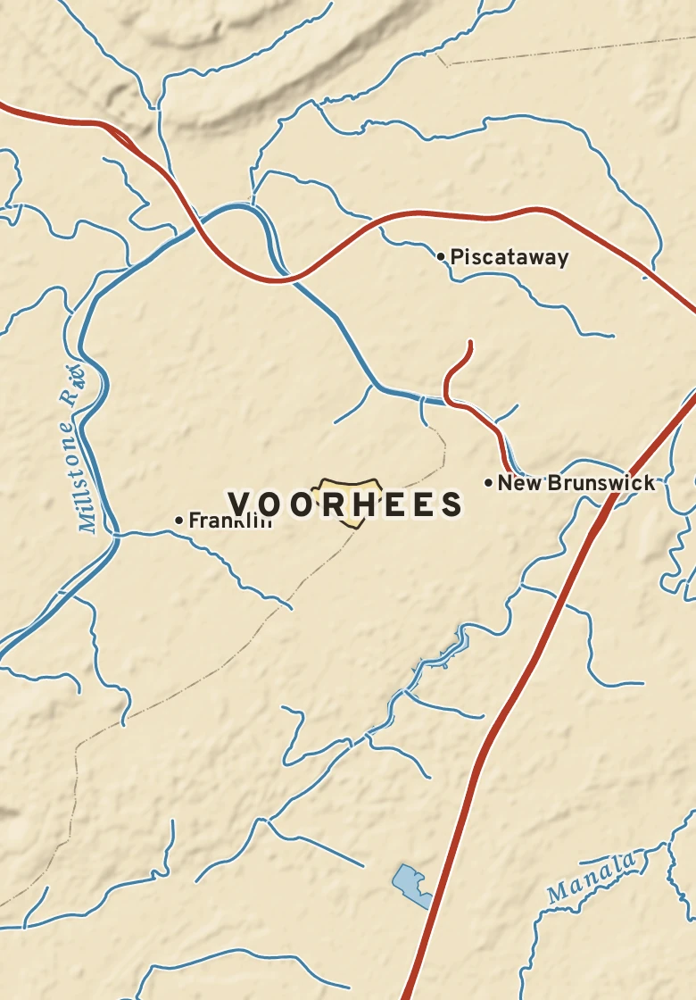 Atlas plate of Voorhees, New Jersey.