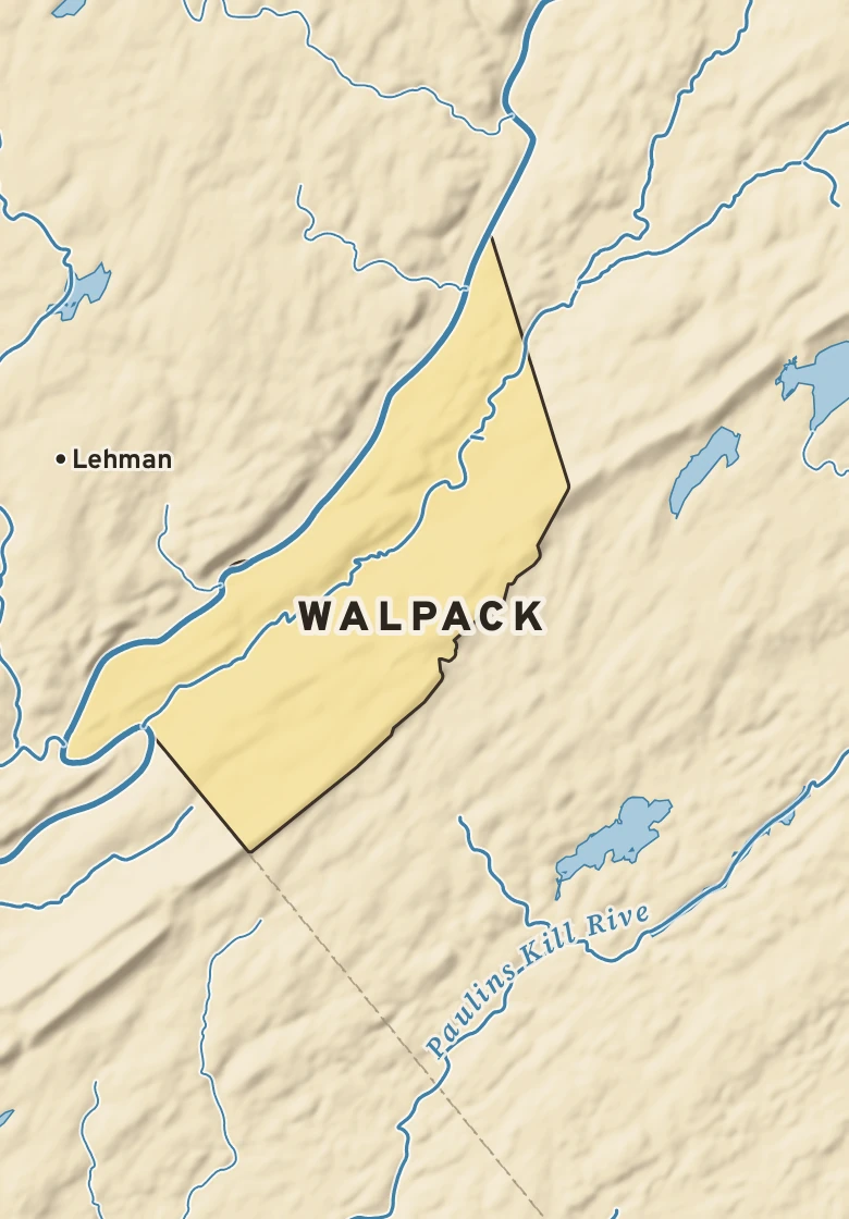 Atlas plate of Walpack, New Jersey.
