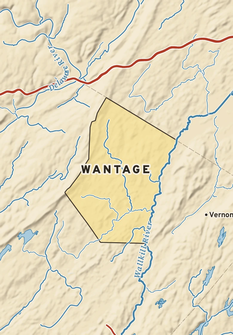 Atlas plate of Wantage, New Jersey.