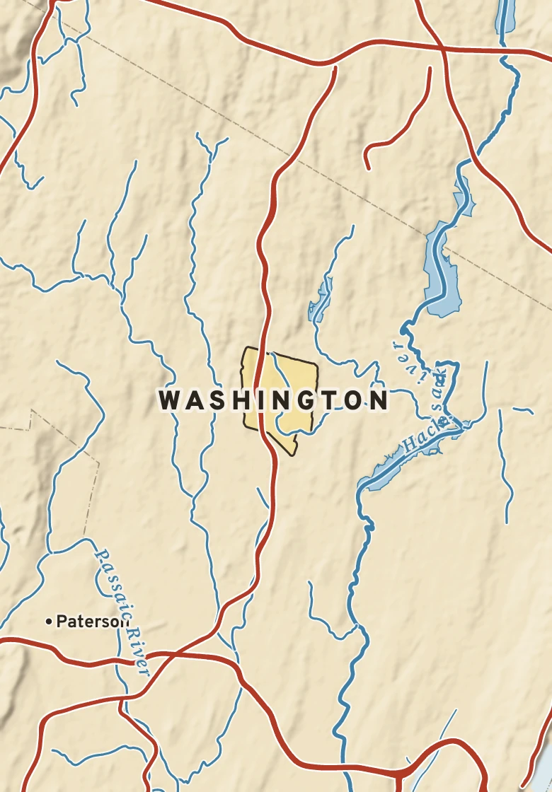 Atlas plate of Washington, New Jersey.