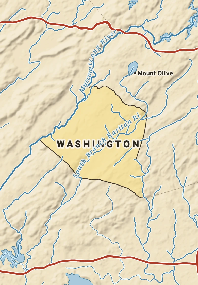 Atlas plate of Washington, New Jersey.