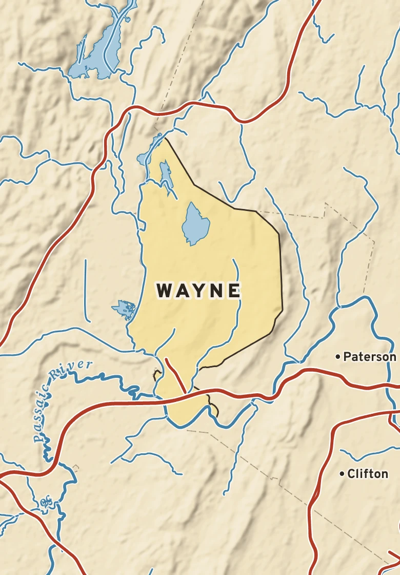 Atlas plate of Wayne, New Jersey.