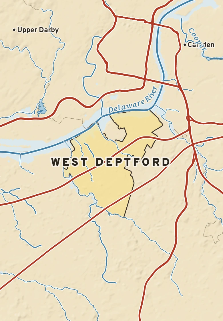 Atlas plate of West Deptford, New Jersey.