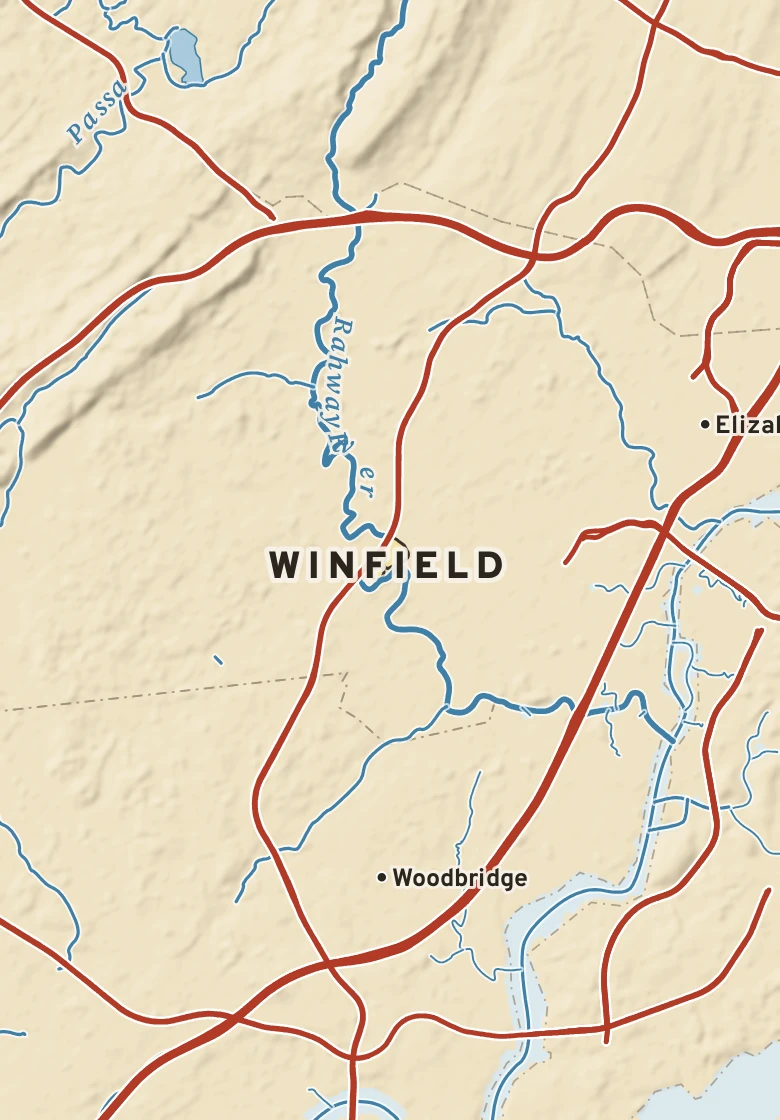 Atlas plate of Winfield, New Jersey.