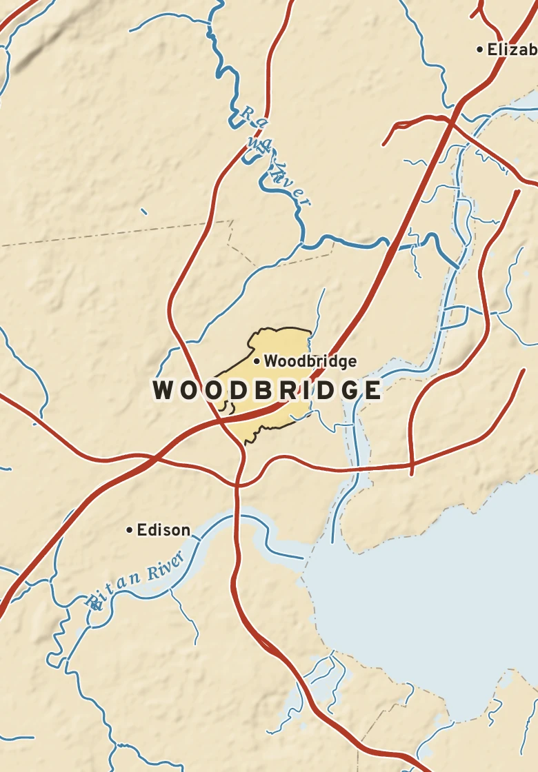 Atlas plate of Woodbridge, New Jersey.
