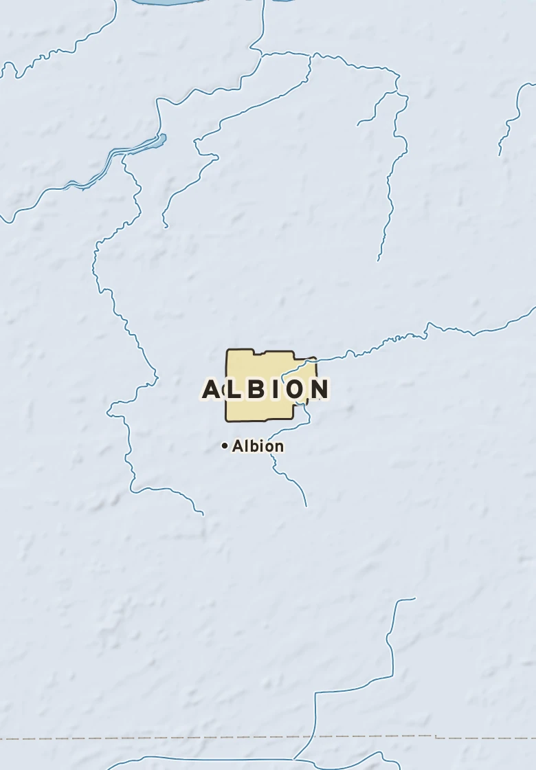 Atlas plate of Albion, New York.