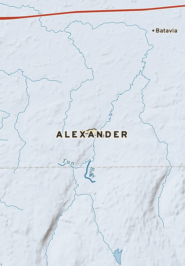 Atlas plate of Alexander, New York.