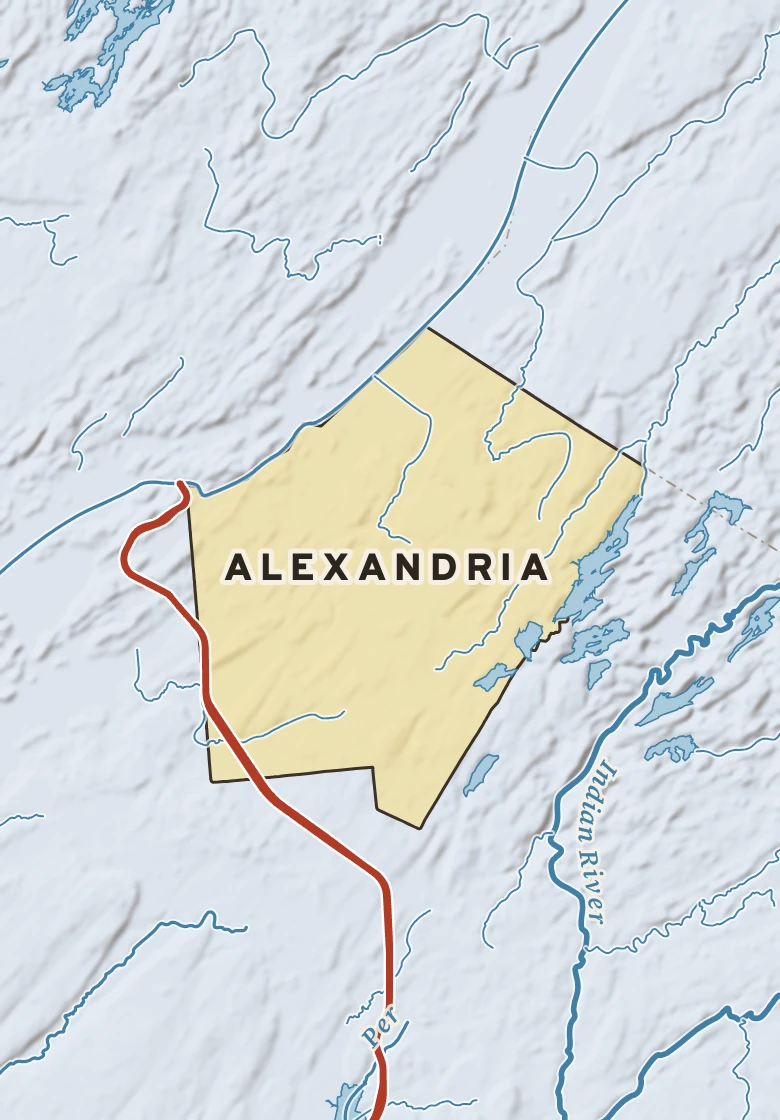 Atlas plate of Alexandria, New York.