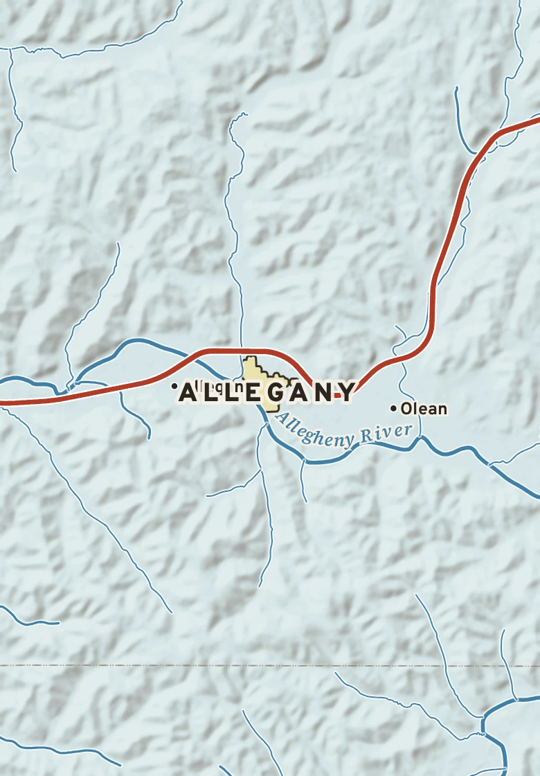 Atlas plate of Allegany, New York.