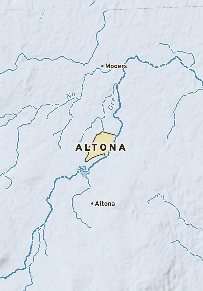 Atlas plate of Altona, New York.