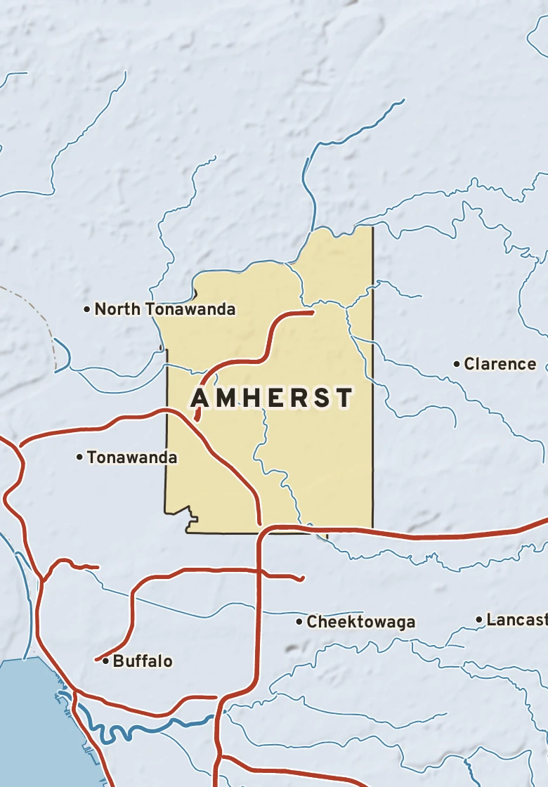 Atlas plate of Amherst, New York.