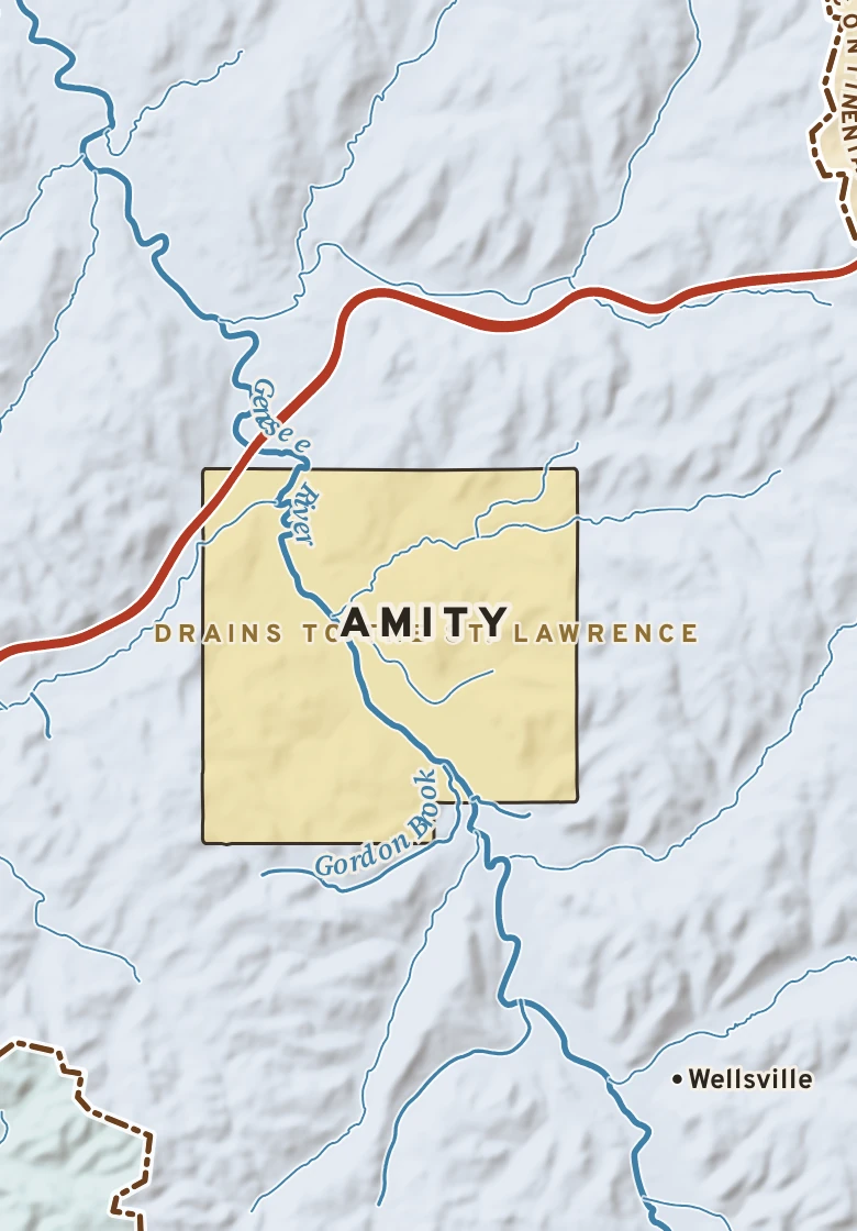 Atlas plate of Amity, New York.