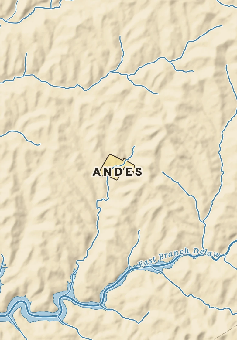 Atlas plate of Andes, New York.