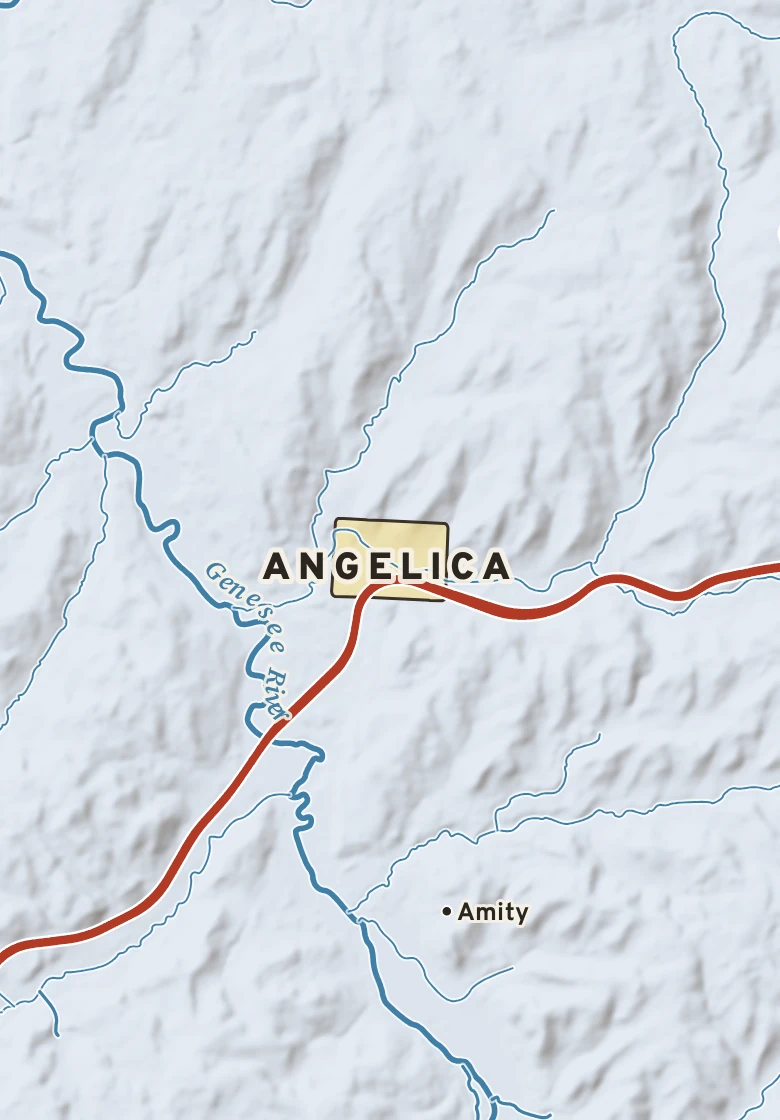 Atlas plate of Angelica, New York.