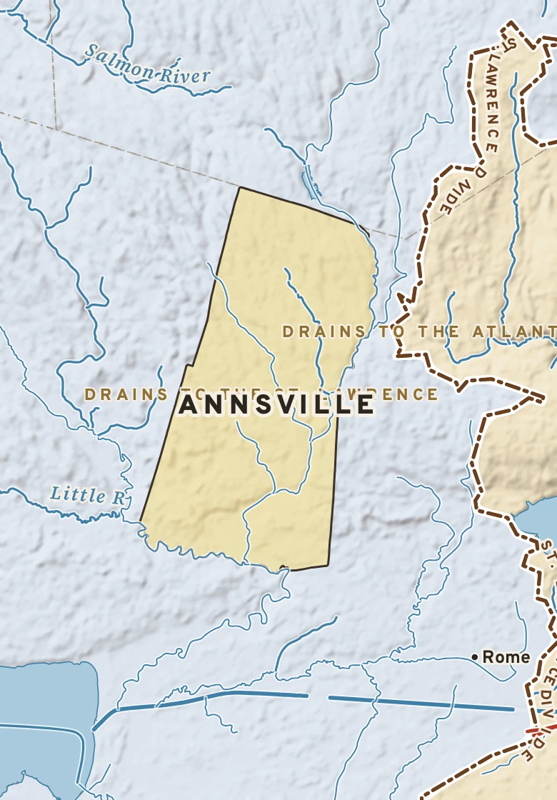 Atlas plate of Annsville, New York.