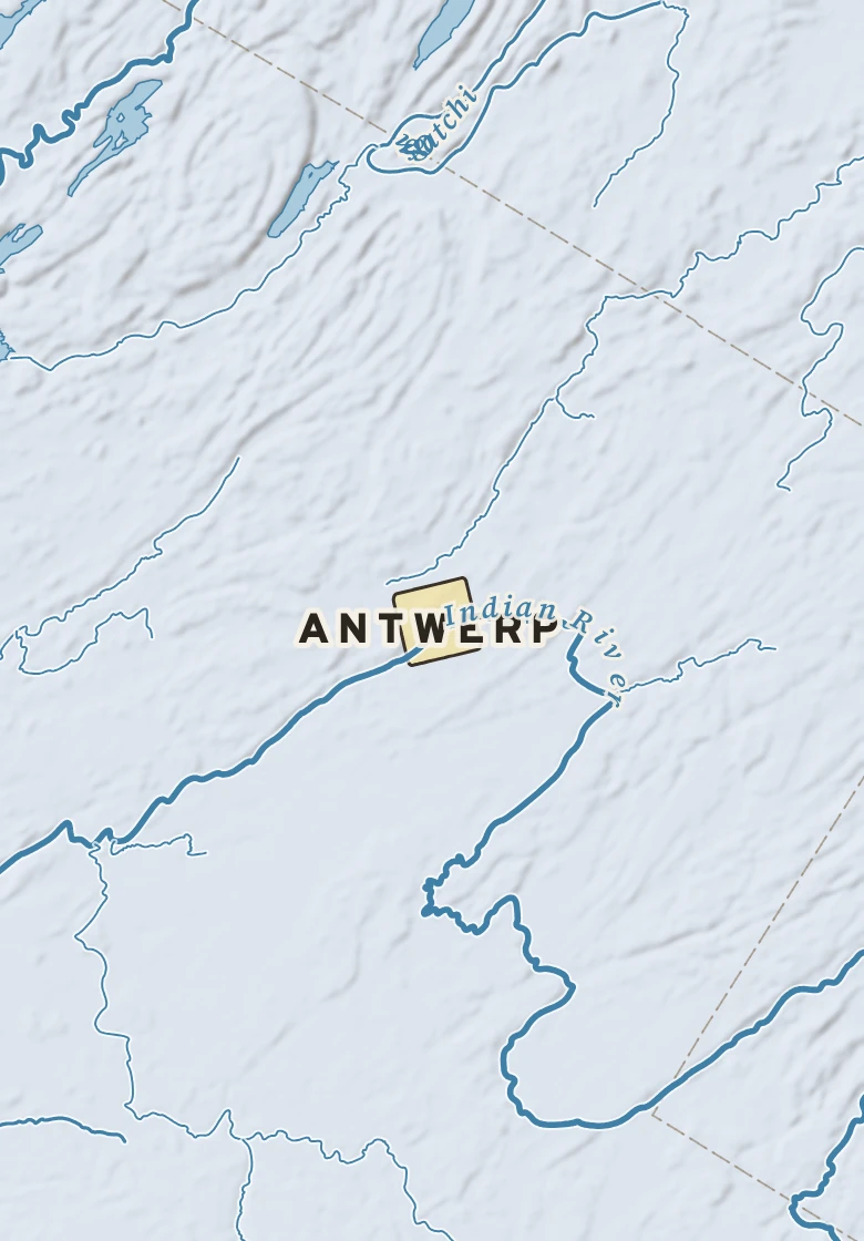 Atlas plate of Antwerp, New York.