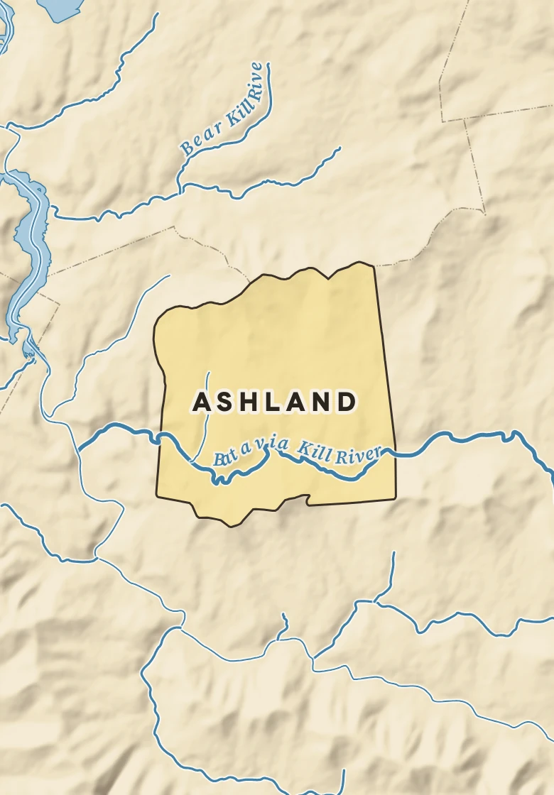 Atlas plate of Ashland, New York.