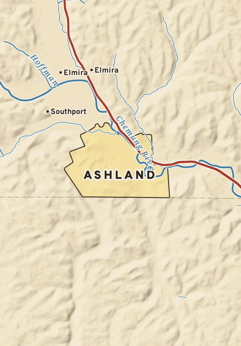Atlas plate of Ashland, New York.