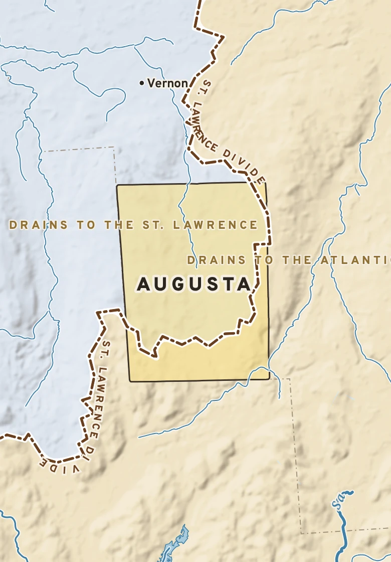 Atlas plate of Augusta, New York.
