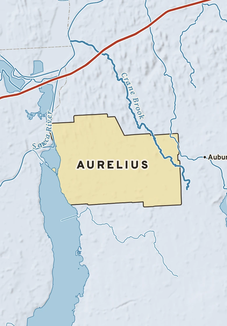 Atlas plate of Aurelius, New York.