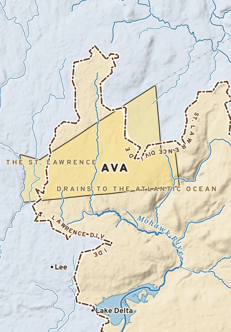 Atlas plate of Ava, New York.