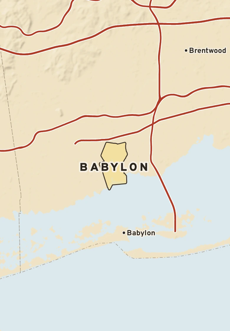 Atlas plate of Babylon, New York.