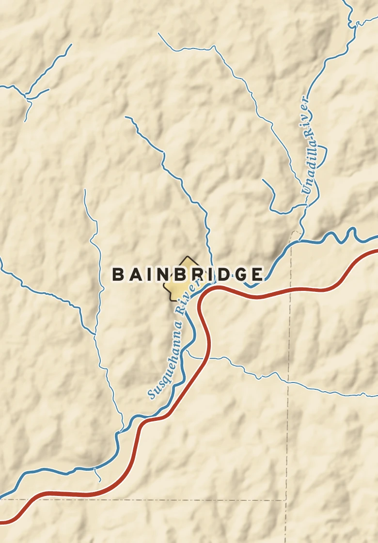 Atlas plate of Bainbridge, New York.