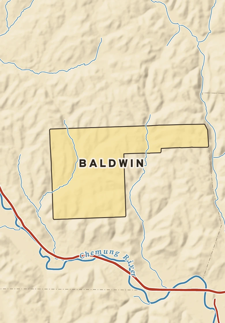 Atlas plate of Baldwin, New York.