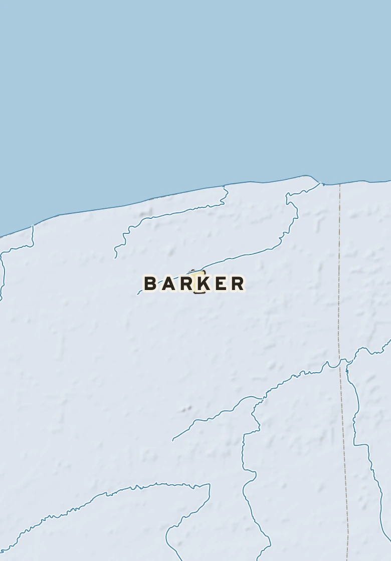 Atlas plate of Barker, New York.