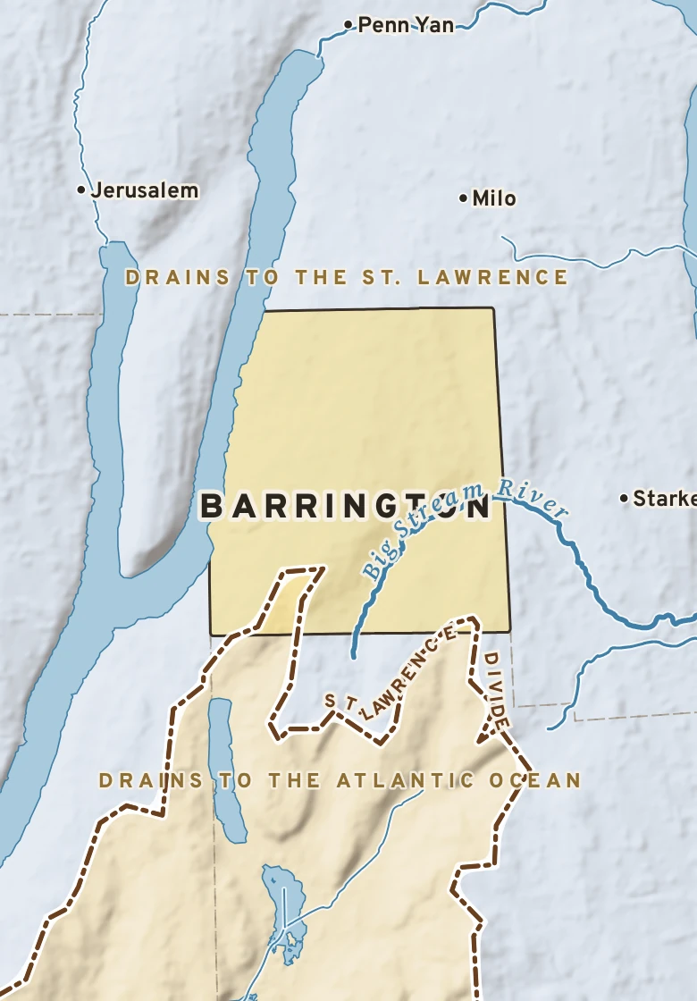 Atlas plate of Barrington, New York.