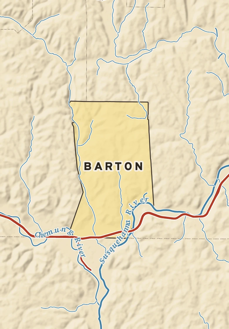 Atlas plate of Barton, New York.