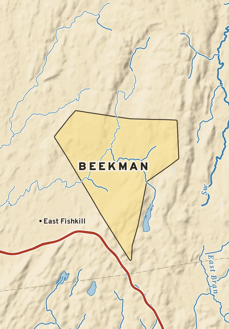 Atlas plate of Beekman, New York.