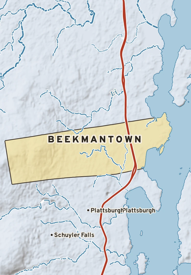 Atlas plate of Beekmantown, New York.