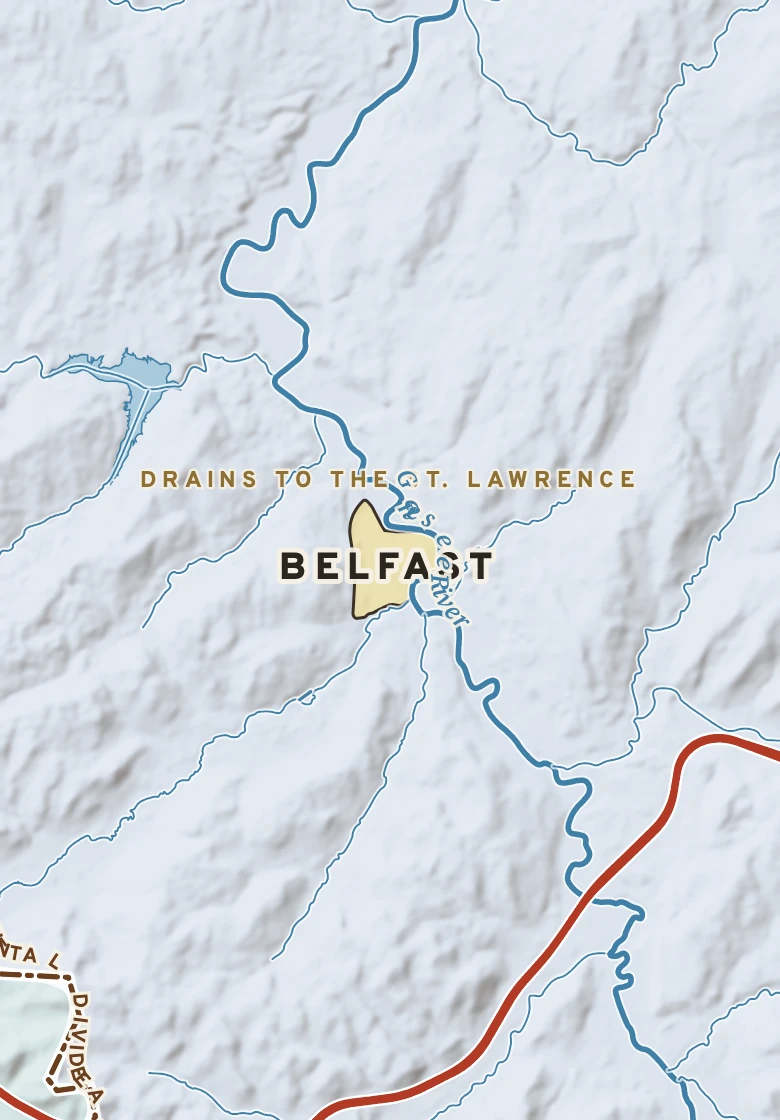 Atlas plate of Belfast, New York.