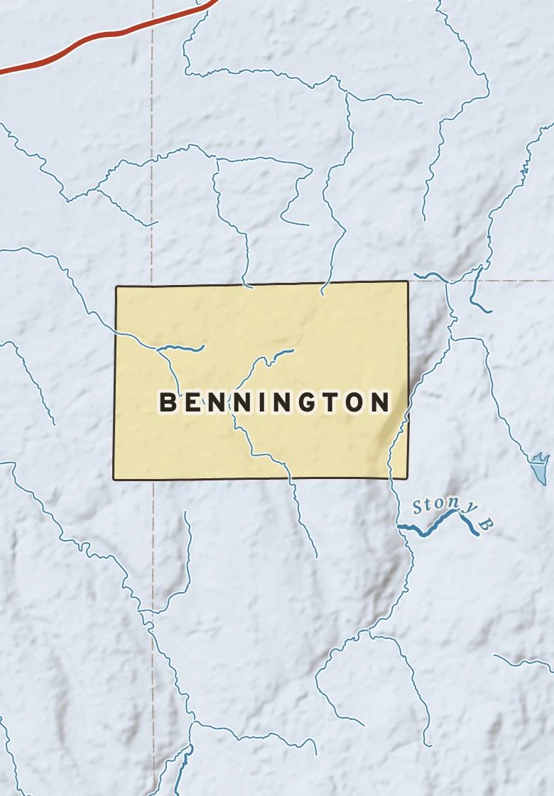 Atlas plate of Bennington, New York.