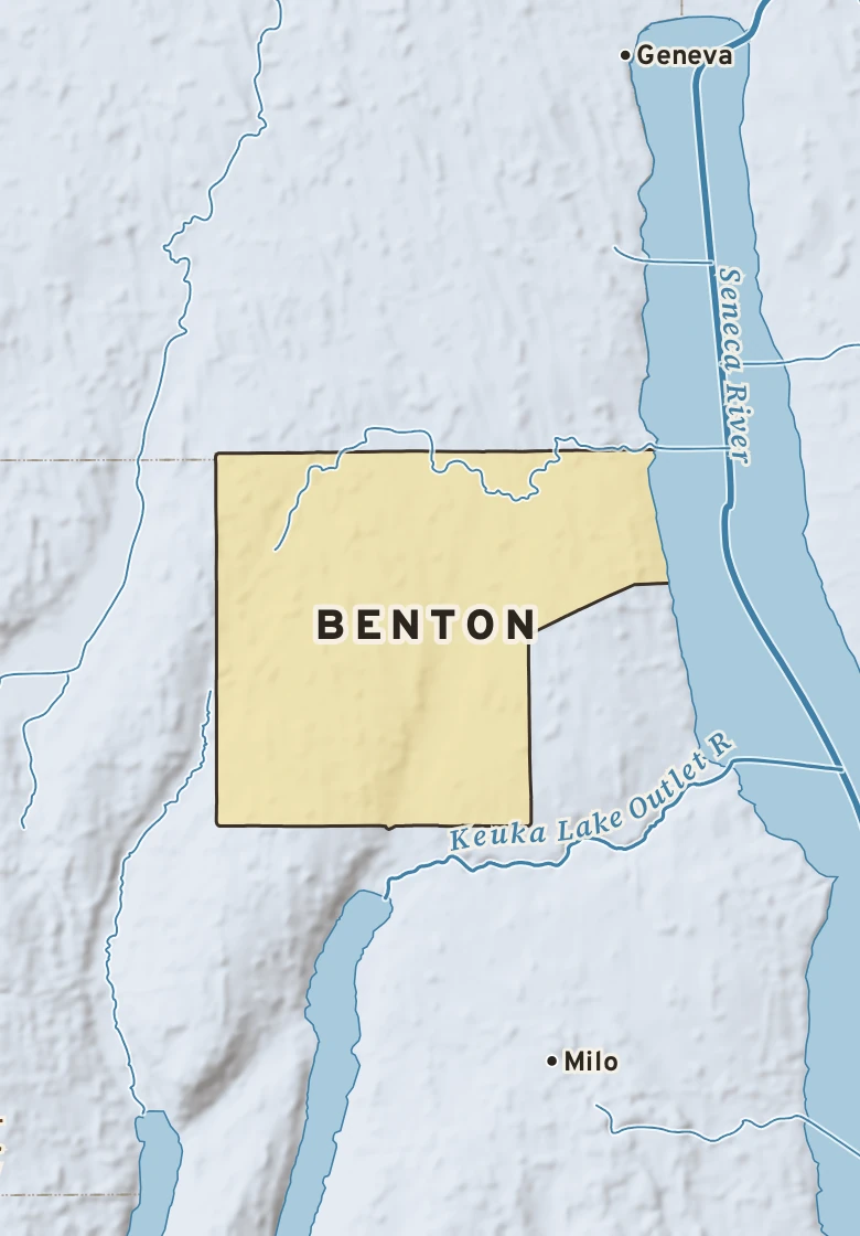 Atlas plate of Benton, New York.