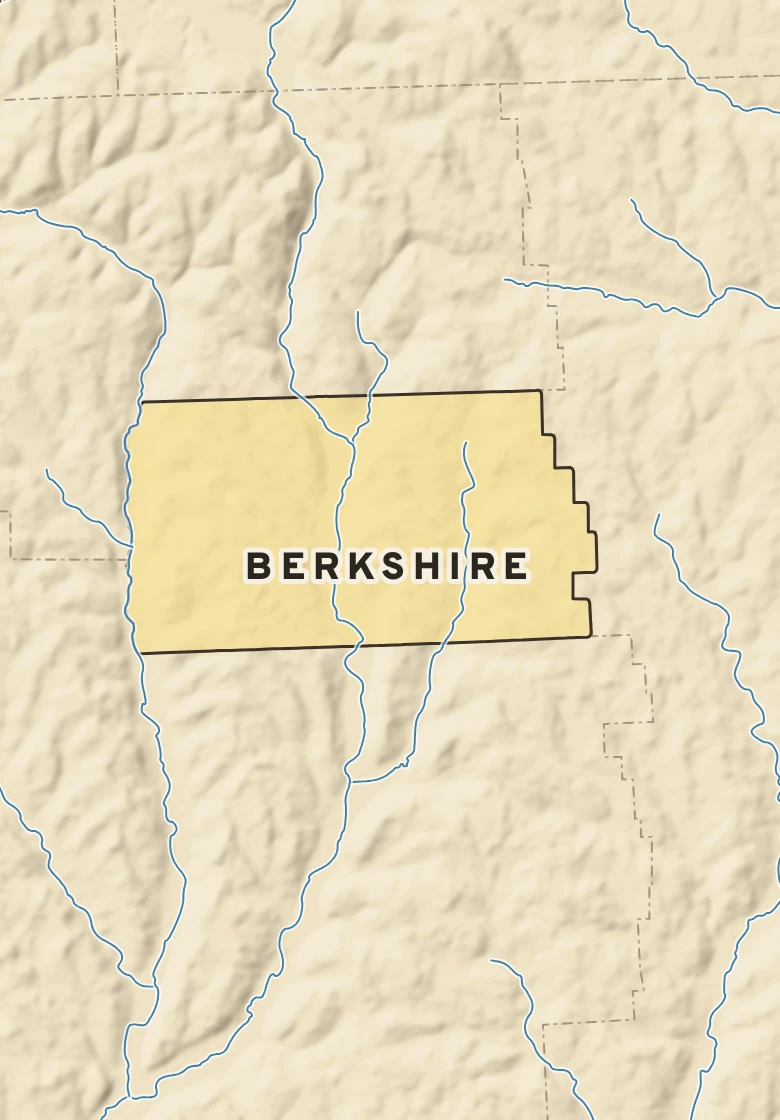 Atlas plate of Berkshire, New York.