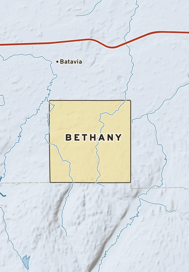 Atlas plate of Bethany, New York.