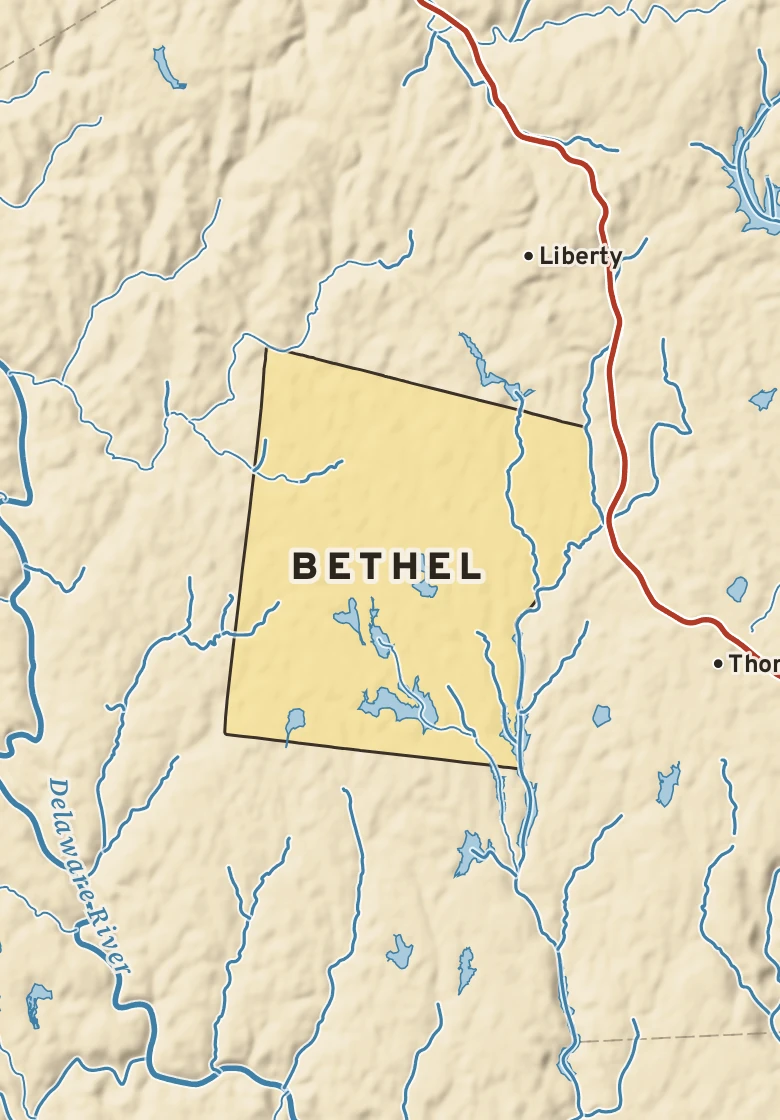 Atlas plate of Bethel, New York.