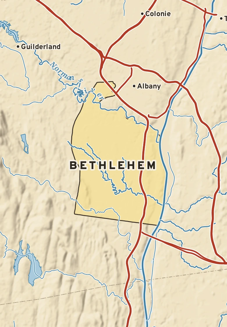 Atlas plate of Bethlehem, New York.