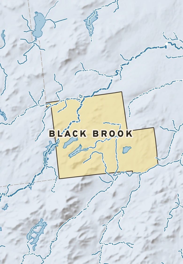 Atlas plate of Black Brook, New York.