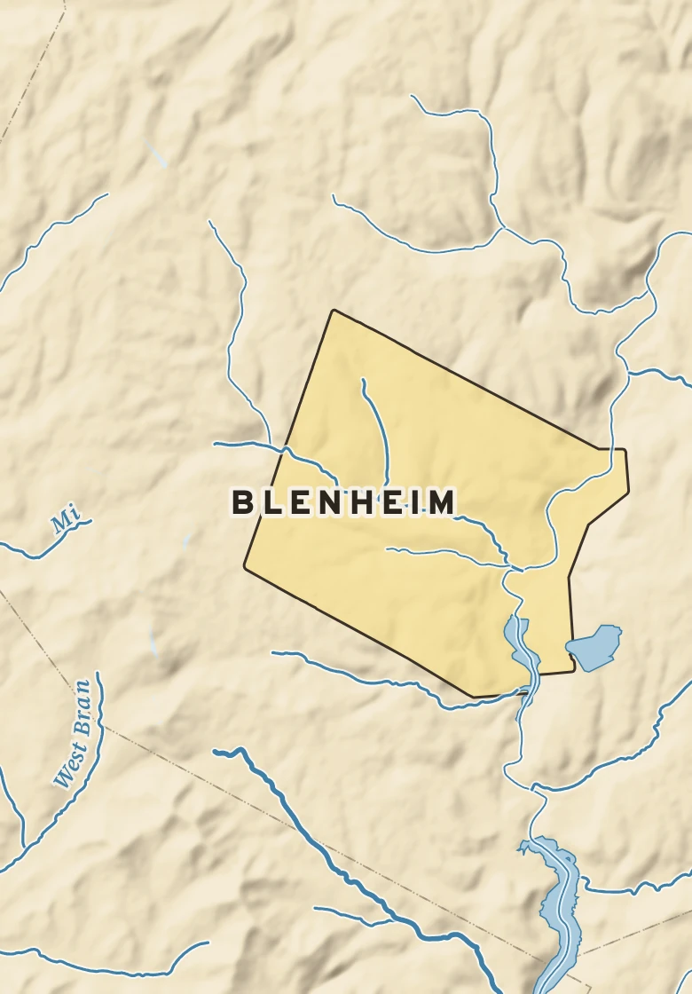 Atlas plate of Blenheim, New York.