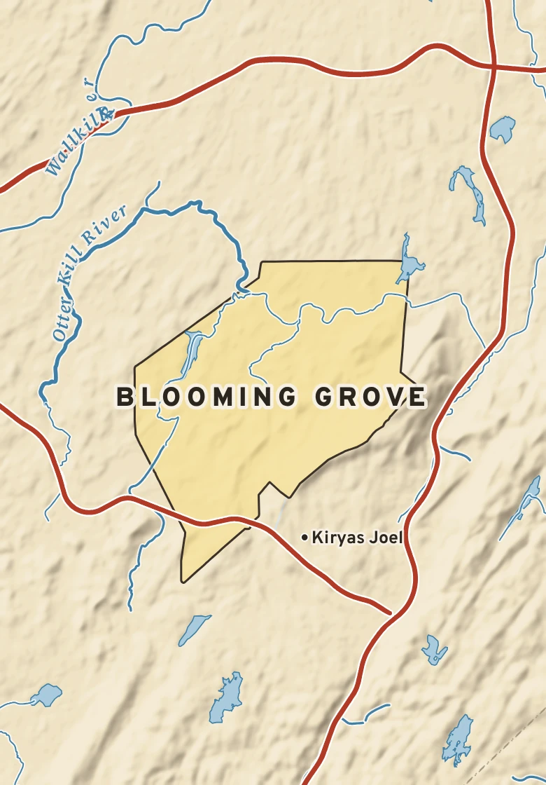 Atlas plate of Blooming Grove, New York.