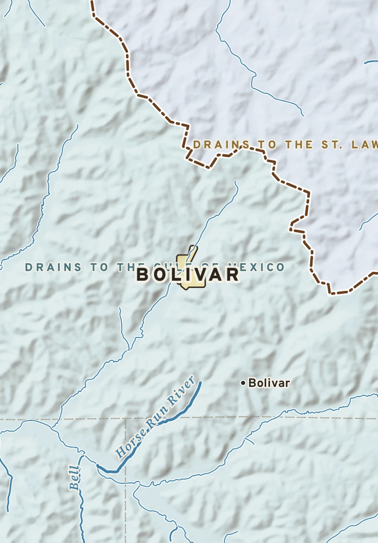 Atlas plate of Bolivar, New York.
