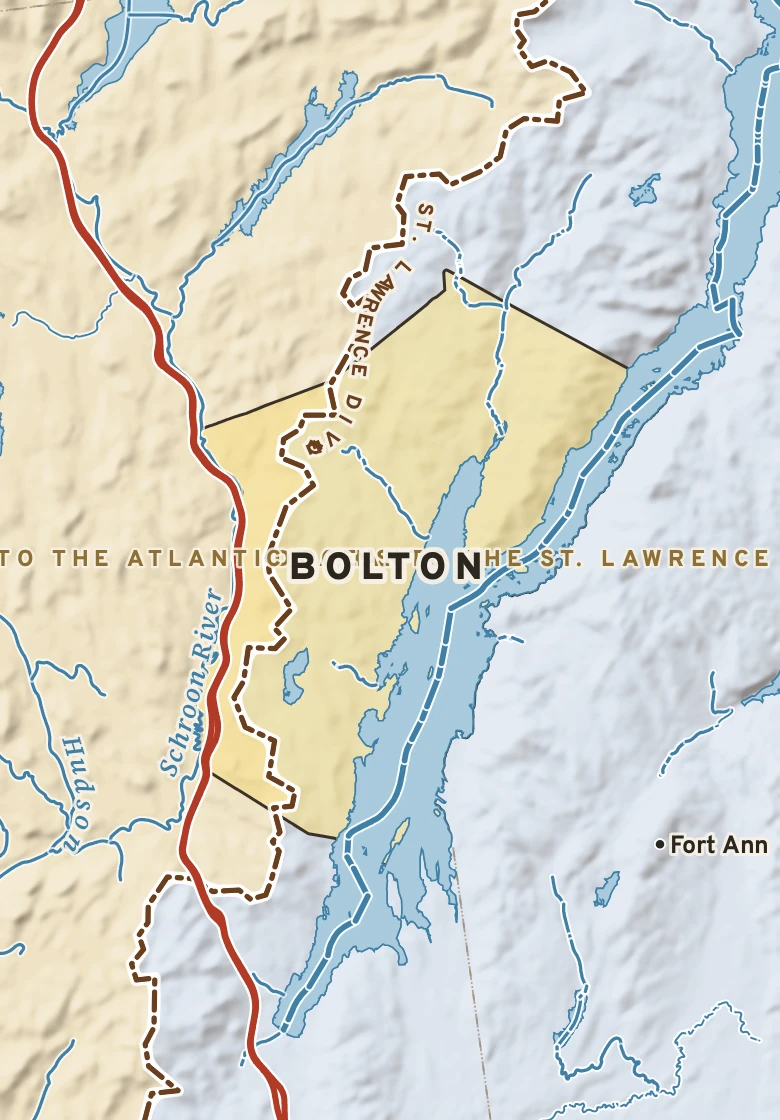Atlas plate of Bolton, New York.
